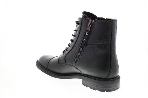 Unlisted by Kenneth Cole Roll Combat Boot Mens Black Casual Dress Boots