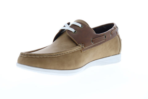 Unlisted by Kenneth Cole Comment Ater UMS9024TX Mens Tan Casual Boat Shoes