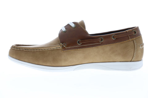 Unlisted by Kenneth Cole Comment Ater UMS9024TX Mens Tan Casual Boat Shoes