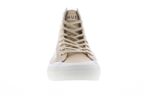 HUF Huf X Thrasher Classic Hi Mens Beige Tan High Top Athletic Surf Skate Shoes