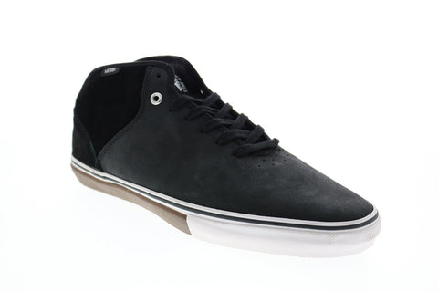 Vans Stage 4 Mid VN-00YEA8E Mens Black Suede Lace Up Skate Inspired Sneakers Shoes