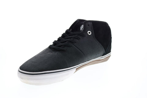 Vans Stage 4 Mid VN-00YEA8E Mens Black Suede Lace Up Skate Inspired Sneakers Shoes