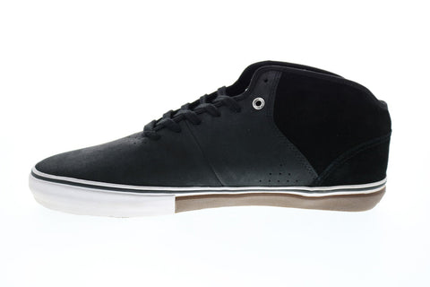 Vans Stage 4 Mid VN-00YEA8E Mens Black Suede Lace Up Skate Inspired Sneakers Shoes