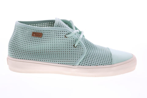 Vans Rhea SF VN00019RIJP Womens Green Leather Skate Inspired Sneakers Shoes