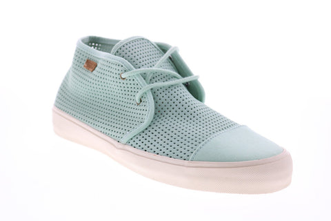 Vans Rhea SF VN00019RIJP Womens Green Leather Skate Inspired Sneakers Shoes