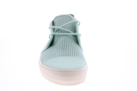 Vans Rhea SF VN00019RIJP Womens Green Leather Skate Inspired Sneakers Shoes