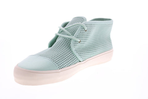 Vans Rhea SF VN00019RIJP Womens Green Leather Skate Inspired Sneakers Shoes