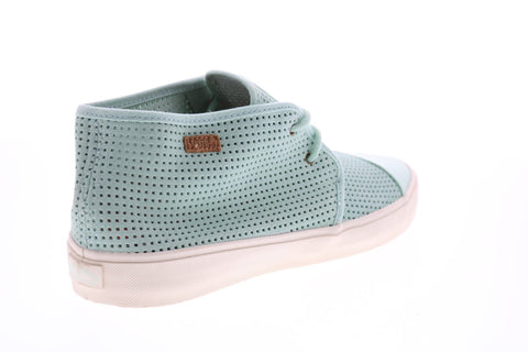 Vans Rhea SF VN00019RIJP Womens Green Leather Skate Inspired Sneakers Shoes