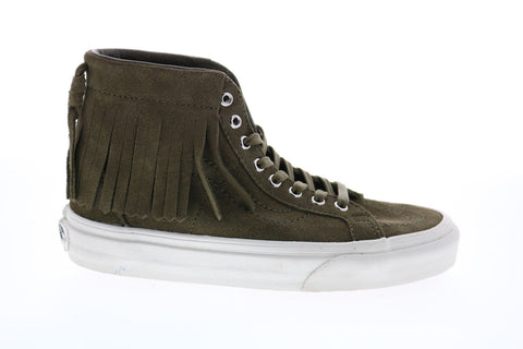 Vans Sk8 Hi Moc VN000315JUO Mens Green Suede Skate Inspired Sneakers Shoes