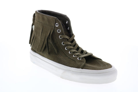 Vans Sk8 Hi Moc VN000315JUO Mens Green Suede Skate Inspired Sneakers Shoes