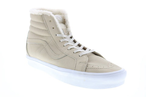 Vans Sk8 Hi Reissue VN0A38GKQKC Mens Brown Leather Skate Inspired Sneakers Shoes