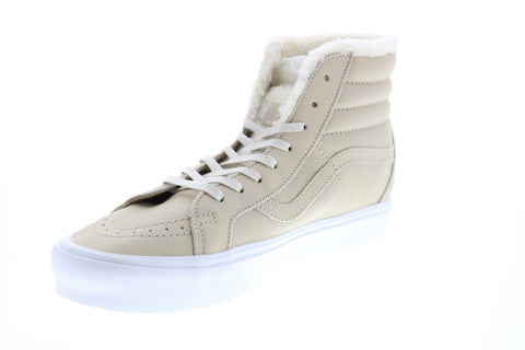 Vans Sk8 Hi Reissue VN0A38GKQKC Mens Brown Leather Skate Inspired Sneakers Shoes