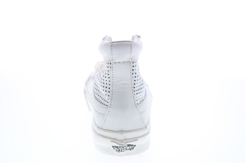 Vans Sk8 Hi Slim VN0A38GQMSH Mens White Leather Skate Inspired Sneakers Shoes