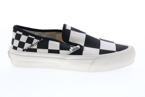 Vans Classic Slip On VN0A3MVDUPY Mens Black Canvas Skate Inspired Sneakers Shoes