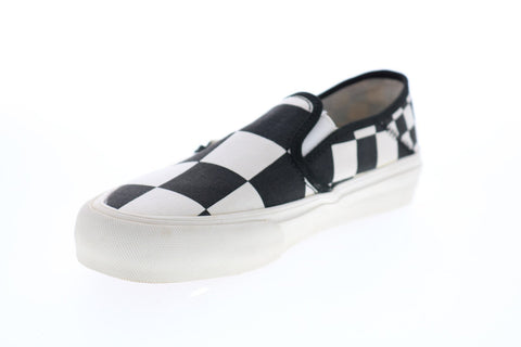 Vans Classic Slip On VN0A3MVDUPY Mens Black Canvas Skate Inspired Sneakers Shoes