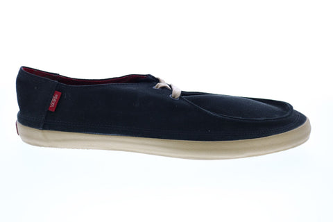 Vans Rata Vulc VN0JXM6ET Mens  Black Canvas  Lace Up Loafers Boat Shoes