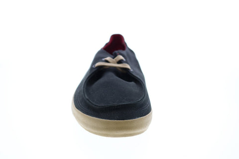 Vans Rata Vulc VN0JXM6ET Mens  Black Canvas  Lace Up Loafers Boat Shoes