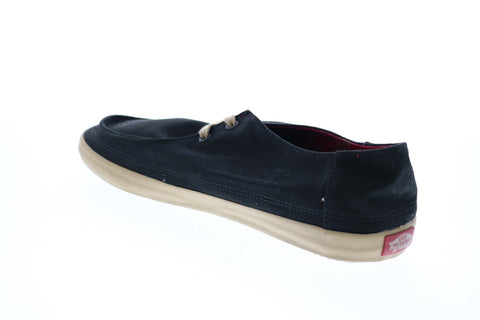 Vans Rata Vulc VN0JXM6ET Mens  Black Canvas  Lace Up Loafers Boat Shoes
