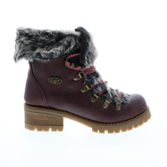 Lugz Adore Fur WADORFGV-6022 Womens Burgundy Synthetic Casual Dress Boots