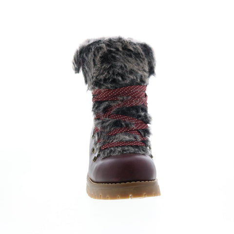 Lugz Adore Fur WADORFGV-6022 Womens Burgundy Synthetic Casual Dress Boots