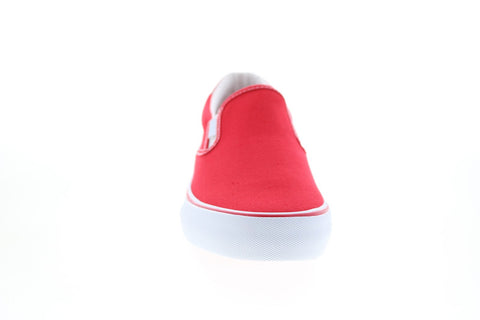 Lugz Bandit WBANDIC-637 Womens Red Canvas Slip On Lifestyle Sneakers Shoes