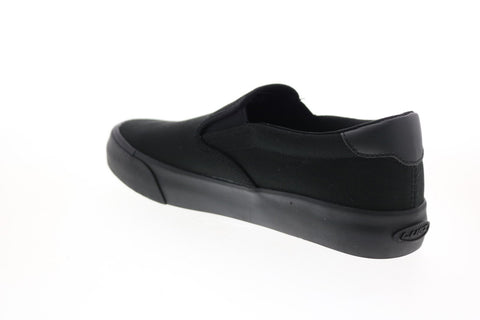Lugz Bandit WBANDIC-001 Womens Black Canvas Slip On Lifestyle Sneakers Shoes