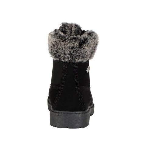 Lugz Brace HI Fur WBRACHFD-0154 Womens Black Nubuck Casual Dress Boots