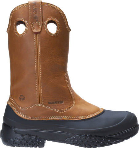 Wolverine Swampmonster Waterproof W05699 Mens Brown Leather Work Boots