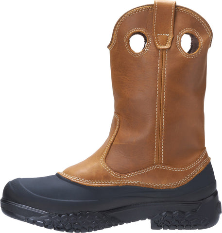 Wolverine Swampmonster Waterproof W05699 Mens Brown Leather Work Boots