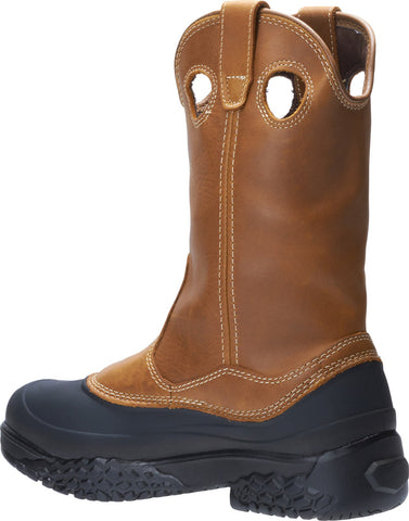 Wolverine Swampmonster Waterproof W05699 Mens Brown Leather Work Boots