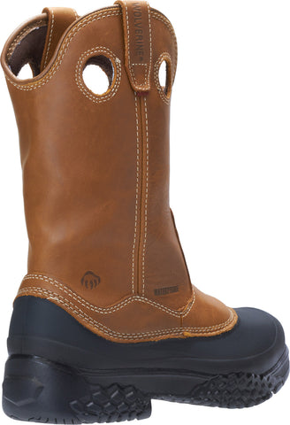 Wolverine Swampmonster Waterproof W05699 Mens Brown Leather Work Boots