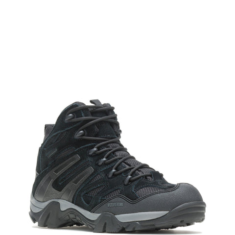 Wolverine Wilderness Waterproof W080006 Mens Black Wide Mesh Hiking Boots