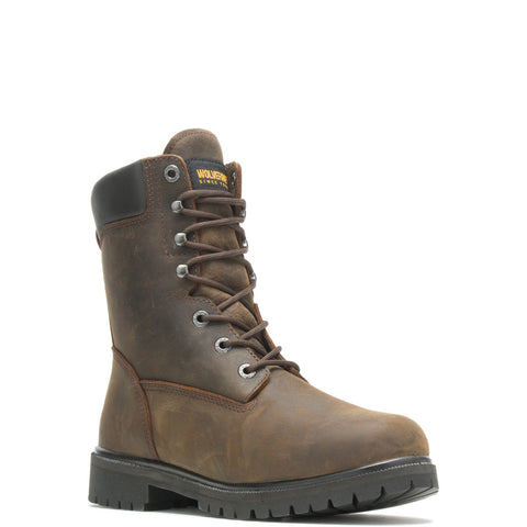 Wolverine Mansard 8" W080017 Mens Brown Wide Leather Work Boots