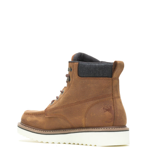 Wolverine Lucky Loader 6" W080076 Mens Brown Leather Lace Up Work Boots