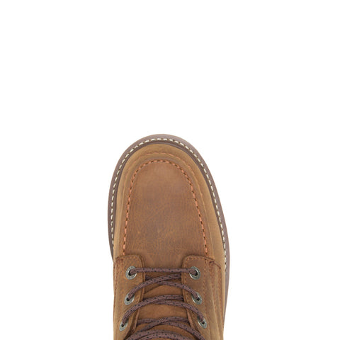 Wolverine Lucky Loader 6" W080076 Mens Brown Leather Lace Up Work Boots
