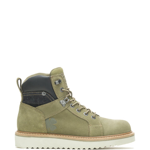 Wolverine Lucky Brand Worker 6" W080079 Mens Green Wide Leather Work Boots