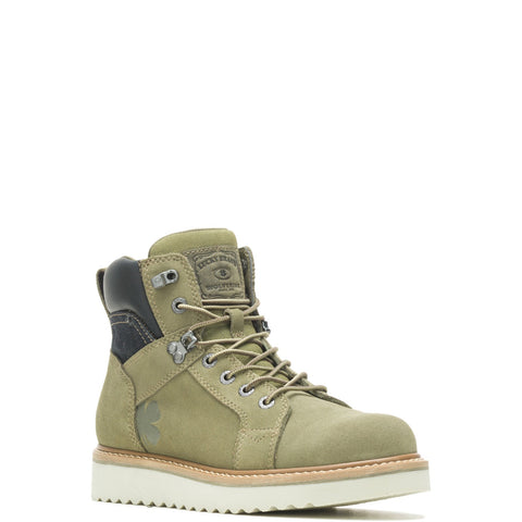 Wolverine Lucky Brand Worker 6" W080079 Mens Green Wide Leather Work Boots