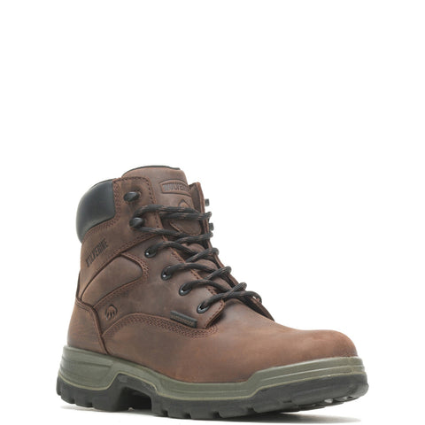 Wolverine Stratus Waterproof 6" W080121 Mens Brown Leather Work Boots