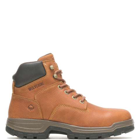 Wolverine Direct-Attach Durashocks SR WP Steel Toe 6" Mens Brown Work Boots