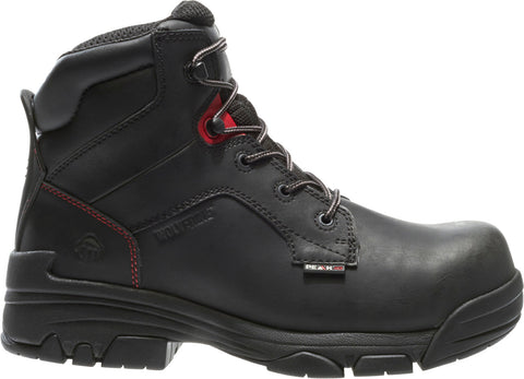 Wolverine Merlin 6" WP Composite Toe W10112 Mens Black Leather Work Boots