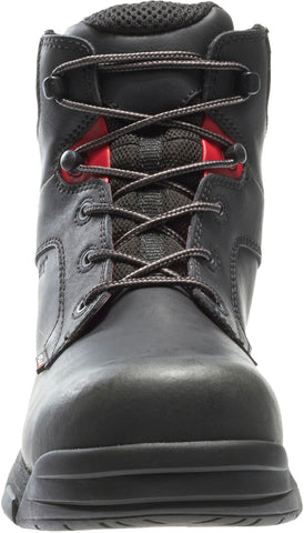 Wolverine Merlin 6" WP Composite Toe W10112 Mens Black Leather Work Boots