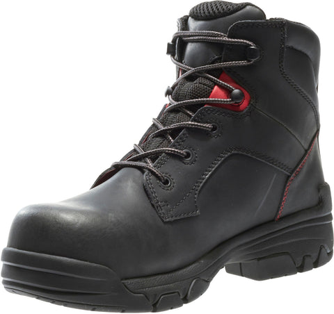 Wolverine Merlin 6" WP Composite Toe W10112 Mens Black Leather Work Boots