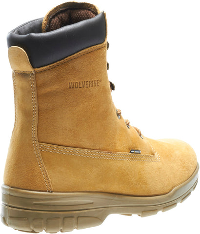 Wolverine Trappeur Durashocks Waterproof Insulated 8" Mens Gold Wide Boots