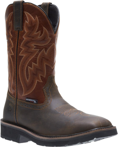 Wolverine Rancher WP Steel Toe Wellington 10" W10764 Womens Brown Work Boots
