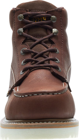 Wolverine Loader Waterproof 6" Wedge W10841 Mens Brown Wide Work Boots