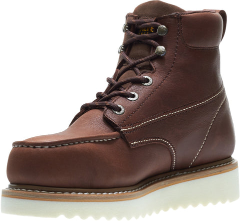 Wolverine Loader Waterproof 6" Wedge W10841 Mens Brown Wide Work Boots