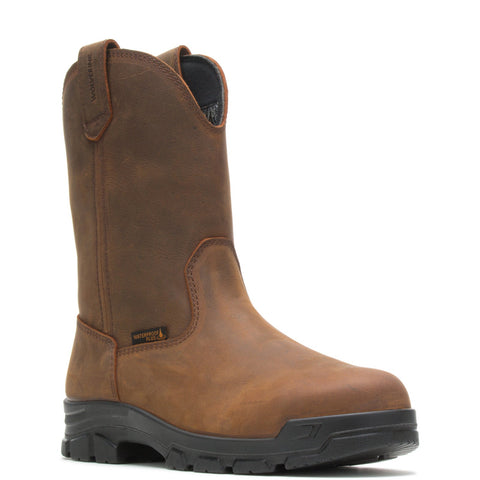 Wolverine Chainhand Wellington 10" Mens Brown Wide Leather Work Boots