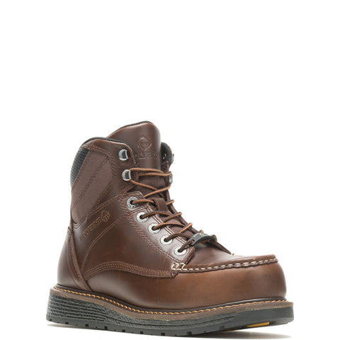 Wolverine Hellcat UltraSpring Moc Toe Wedge 6" Mens Brown Work Boots