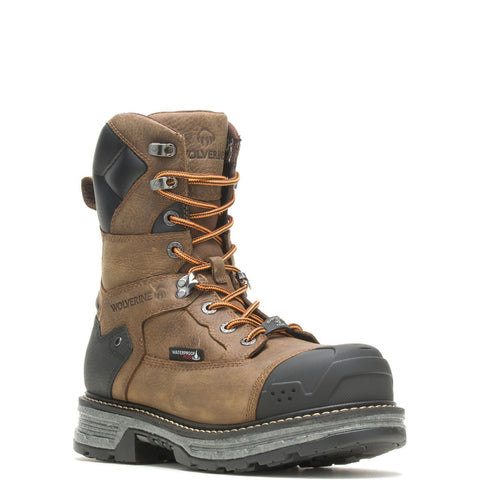 Wolverine Hellcat Ultraspring Heavy Duty CarbonMax 8" Mens Brown Wide Boots