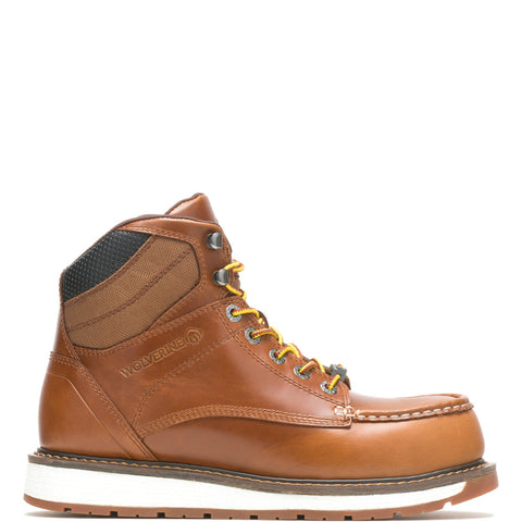 Wolverine Hellcat Ultraspring Wedge Moc-Toe Mens Brown Wide Boots